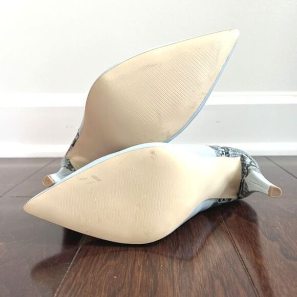 Baby Blue Snakeskin Booties - Picture 5 of 6